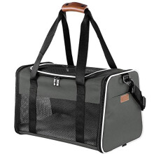 Akinerri Airline Approved Pet Carriers,Soft Sided Collapsible Pet Travel Carrier For Medium Puppy And Cats Medium Brown?