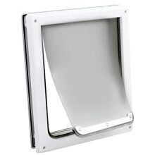 Pet Prime 2 Ways Locking Pet Flap Door For Dogs Pet Door with Transparent flap (Large)