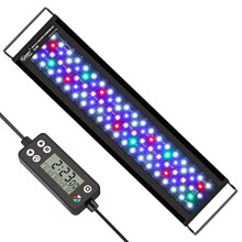 hygger Full Spectrum LED Aquarium Light with LCD, Auto On/Off, 42W, 7 Colors, 24/7 Cycle, Adjustable for 121-137cm Planted Tanks