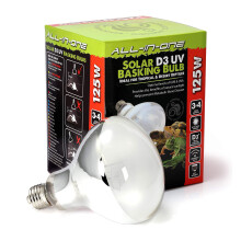 Komodo Solar D3 UV 125W Basking Bulb, Heat and Light Bulb for Reptile Habitats, Reptile Bulbs, Terrarium and Vivarium Lighting and Heating Bulb,82298