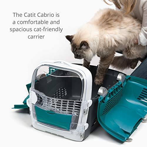 Catit Catit Cabrio Cat Carrier, Turquoise 1