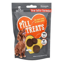 Rosewood Daily Eats Pill Dog Treats - Stress-Free Medication Time, 70% Meat (Beef 50%, Chicken 20%), 12 x 80g, Code 90253