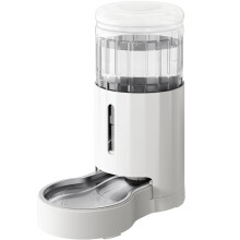 JUNSPOW 7L Stainless Steel Pet Water Dispensers, Large Capacity Gravity Pet Waterer, No Electricity & Ultra-Silent Automatic Water Dispenser for Large
