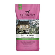 Skinner's Field & Trial Puppy Lamb & Rice ? Complete Dry Food, Hypoallergenic, Supports Gut Health, Ideal for Larger Breeds, 15kg