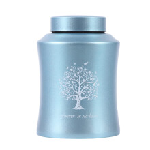 youdear memorials Urn for human ashes Adult,Cremation Urns for Ashes Male Female,Medium urn for human ashes for Dad Mom,Funeral urn Burial urn (Blue)