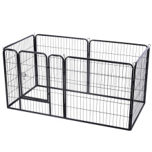 BUNNY BUSINESS Heavy Duty 6 Panel Puppy Play Pen/ Rabbit Enclosure, Small, Gunmetal Grey