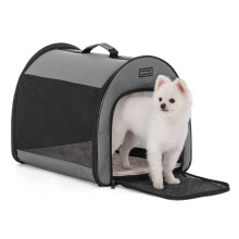 Petsfit Portable Dog Crate, Arch Design, Escape Proof & Chewproof, Padded Travel Dog Crate Outdoor/Indoor Use, Mesh Collapsible Dog Crate 48cm Lx41cm