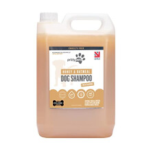 Oatmeal Dog Shampoo PRITTY PETS 5 LITRE Oatmeal Shampoo for Dogs - Professional PH Balanced, Cruelty Free, Silicone & Paraban Free, Puppy Friendly Dog