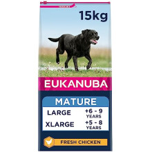 Eukanuba Complete Dry Dog Food for Mature Senior Large and Giant Breeds with Fresh Chicken 15 kg