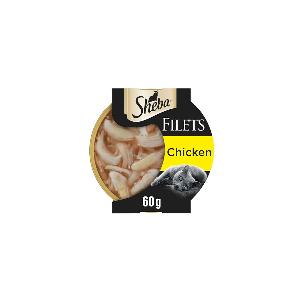 Sheba Fillets Cat Food Tray with Chicken in Gravy 2x16x60g