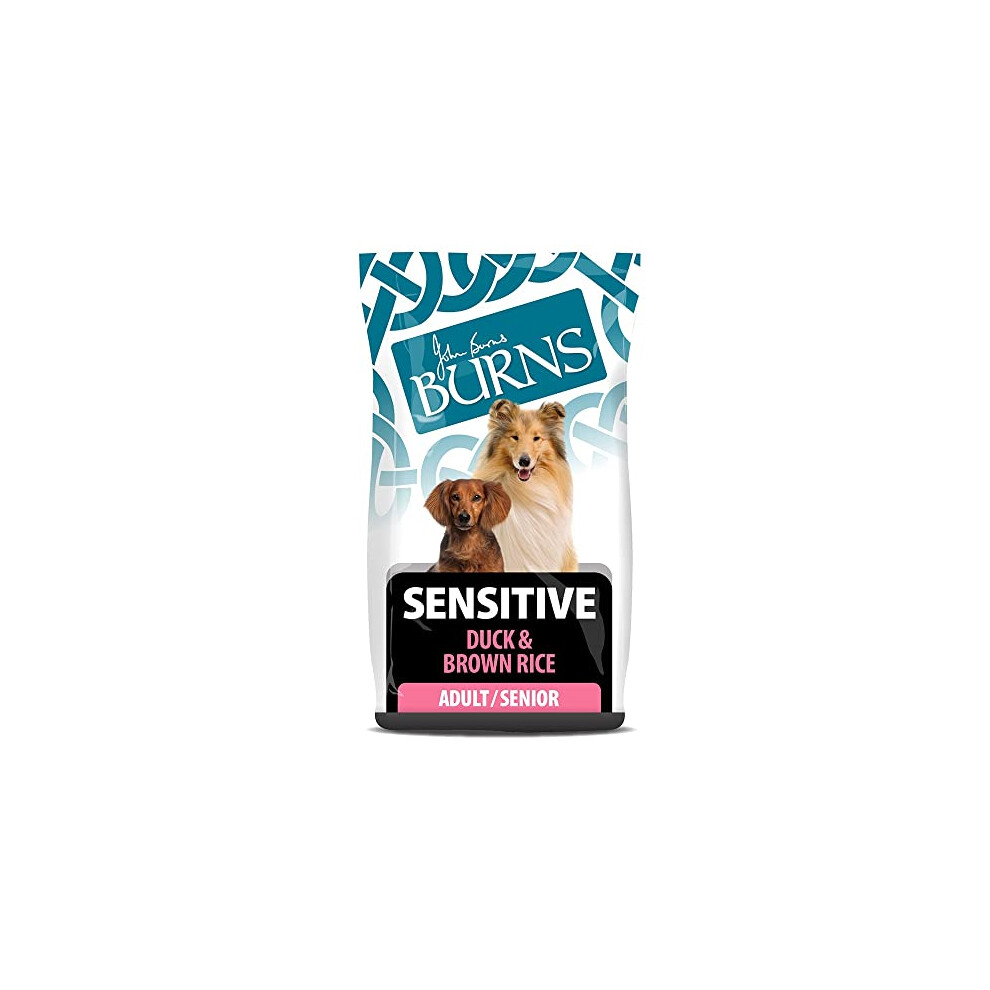 Burns Pet Nutrition Hypoallergenic Complete Dry Dog Food Adult and Senior Dog Sensitive with Duck and Brown Rice 6 kg