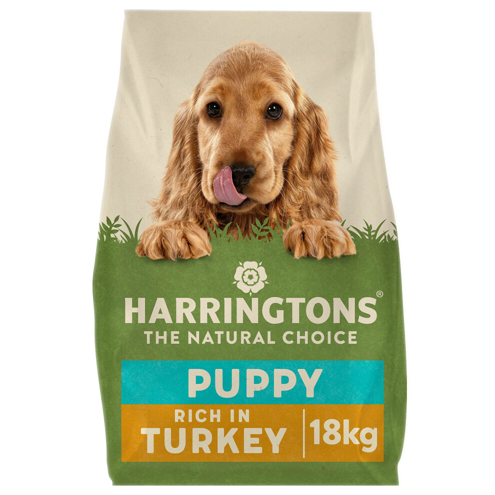 Harringtons Complete Puppy Dry Dog Food Turkey & Rice 18kg - Made with All Natural Ingredients