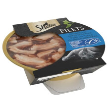 Sheba Fillets Cat Food Tray with Chicken and Tuna (MSC) in Gravy 2x16x60g
