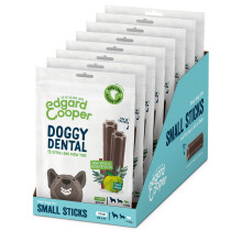 Edgard & Cooper Treats Dental Stick, Small - Eucalyptus & Apple - (8 x 7 stick pack), Natural Dog Chew Sticks, Dental Hygiene, One per Day, Low