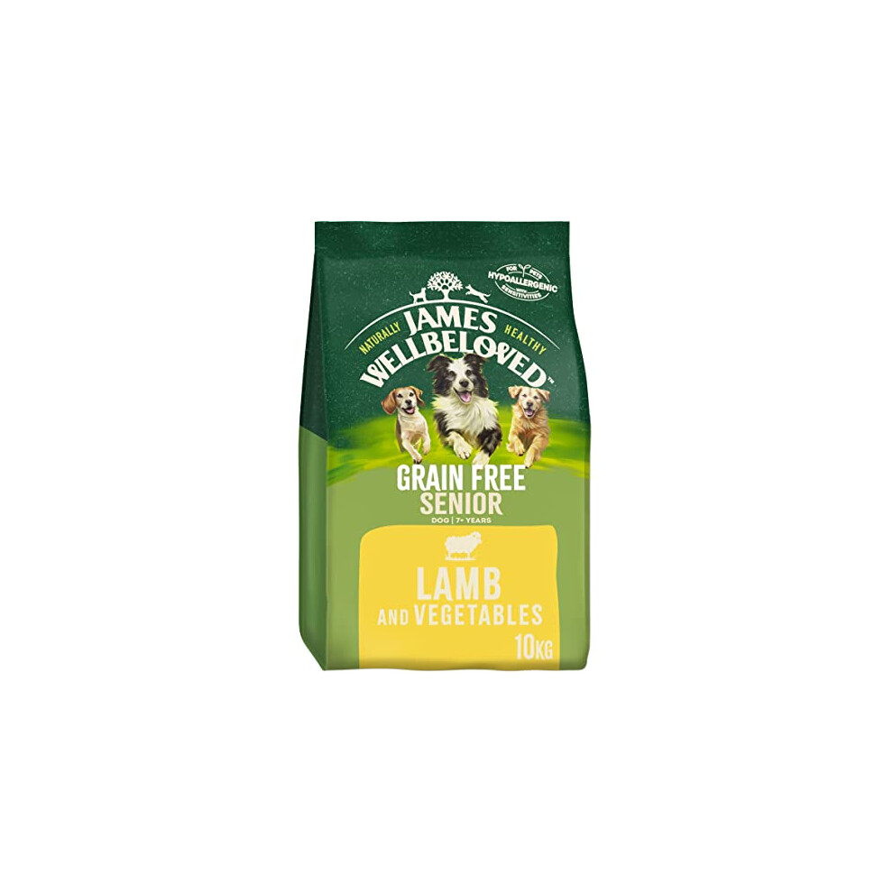 James Wellbeloved Complete Dry Senior Dog Food Lamb and Vegetables, 10 kg