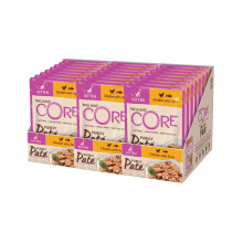 Wellness CORE Purely Pat? Kitten, kitten food wet, smooth pat? wet cat food for kittens, grain-free, high meat content, chicken & tuna, 24 x 85g