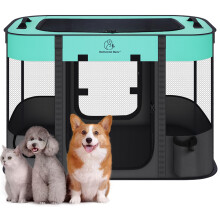 Foldable Pet Playpen,Cat Dog Playpen,Portable Dog Cage soft Portable Exercise Kennel Tent,Puppy Pen Indoors/Outdoors Pet Tent Fence(S(70 * 55 * 45cm))