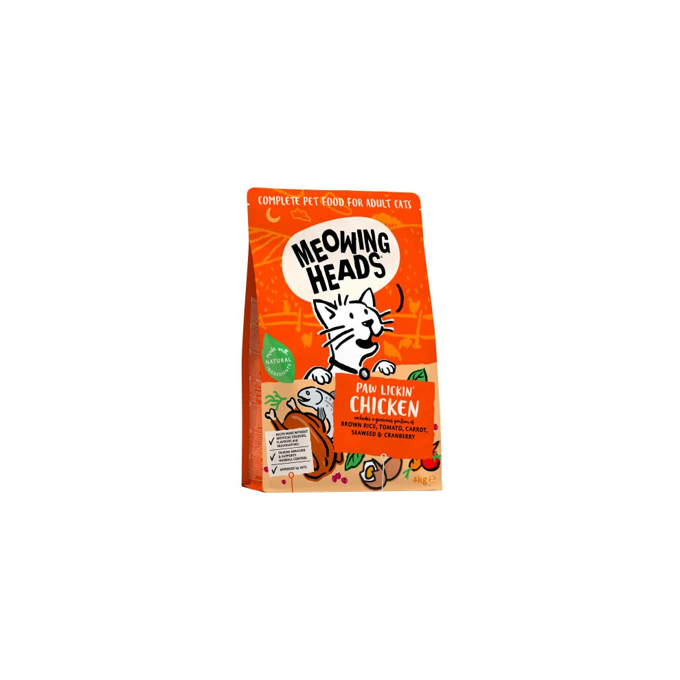 Barking Heads Meowing Heads Paw Lickin? Chicken 4Kg X 1