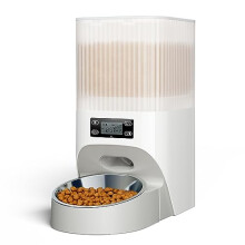 Faroro Automatic Cat Feeder, 4L Cat Feeder with Timer up to 6 Meals Per Day, Portion Control, 30s Voice Recording, Suitable for Small and Medium Pets