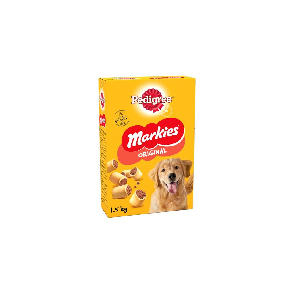 Pedigree Markies Original - Dog Treats - Biscuit Dog Treats with Marrowbone - 5 x 1.5 kg