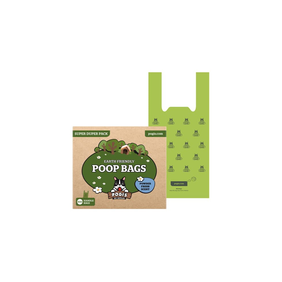 Pogi's-Pet-Supplies Pogi's Poop Bags - 900 Dog Poo Bags With Easy-Tie Handles - Scented, Leak-Proof, Biodegradable Poo Bags For Dogs