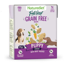 Naturediet - Grain Free Wet Dog Food, Natural and Nutritionally Balanced, Grain Free, Puppy, 390g (Pack of 18)