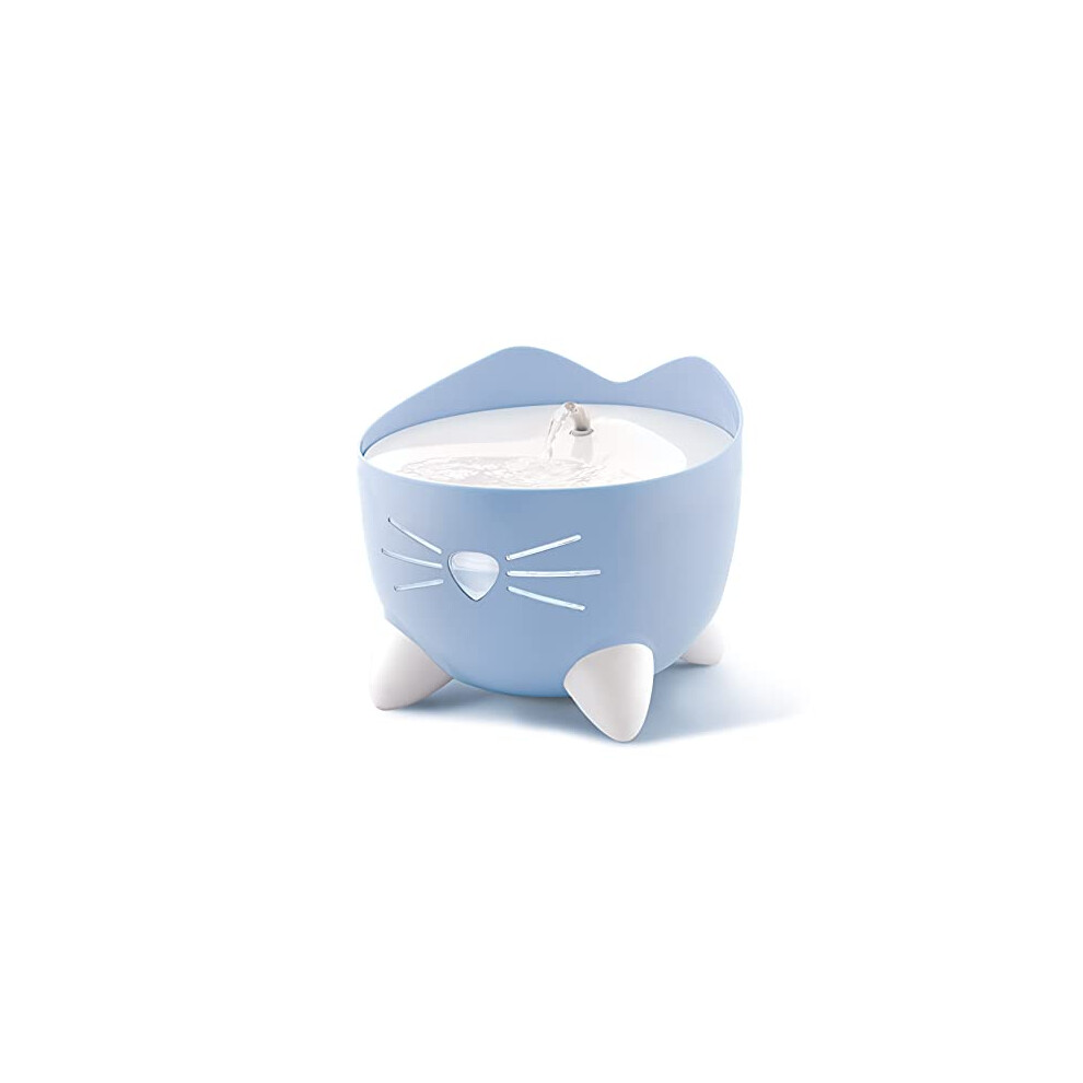 Catit PIXI Cat Drinking Fountain, Running Water Fountain, Blue