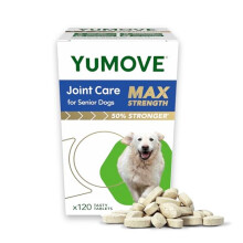 YuMOVE Senior MAX Strength | Maximum Strength Joint Supplement for Older, Stiff Dogs with Glucosamine, Chondroitin, Green Lipped Mussel | Aged 9+ |