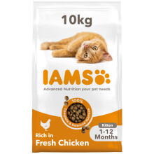 IAMS Complete Dry Cat Food for Kittens with Chicken 10 kg