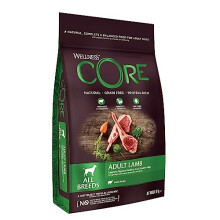 Wellness CORE Adult Lamb, Dry Dog Food, Dog Food Dry for Healthy Digestion, Grain Free with High Meat Content, Lamb, 10 kg
