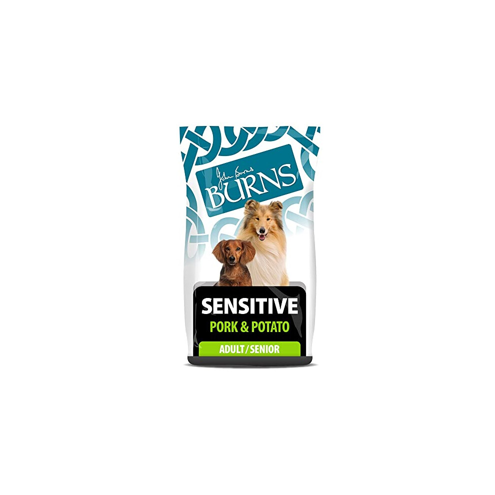 Burns Pet Nutrition Hypoallergenic Complete Dry Dog Food Adult And Senior Dog Sensitive With Pork And Potato 6 Kg