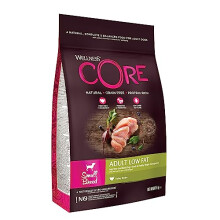 Wellness CORE Small Breed Adult Low Fat, Dry Dog Food for Small Breeds, Grain Free, High Meat Content, Turkey, 5 kg, brand is Wellness CORE, variation