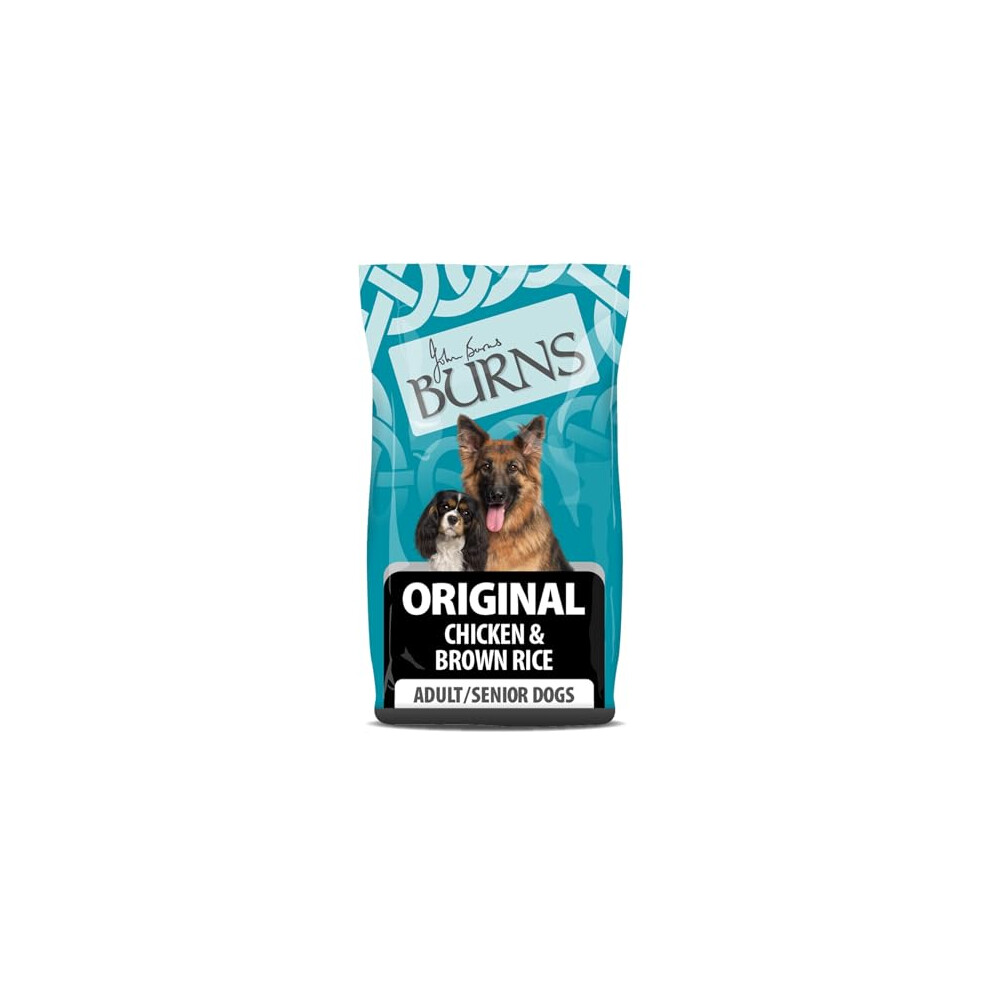 Burns Pet Nutrition Hypoallergenic Complete Dry Dog Food Adult and Senior Dog Original Chicken and Brown Rice 12 kg