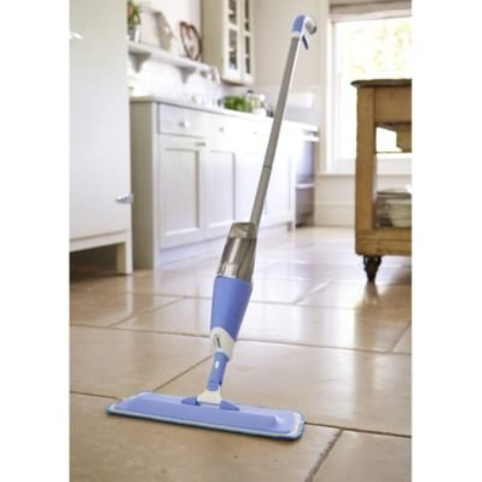 Lakeland Hard Floor Lightweight Spray Mop ? Refillable Water Tank & Washable Microfibre Pad