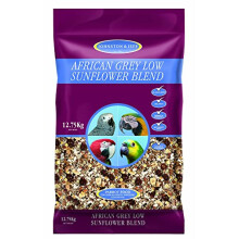 Johnston & Jeff Low Sunflower Diet for African Greys Parrot Food, 12.75 kg
