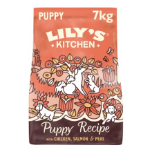 Lily's Kitchen Natural Puppy Dry Food - Grain-Free Chicken & Salmon with Peas, 7kg (DPDC70)