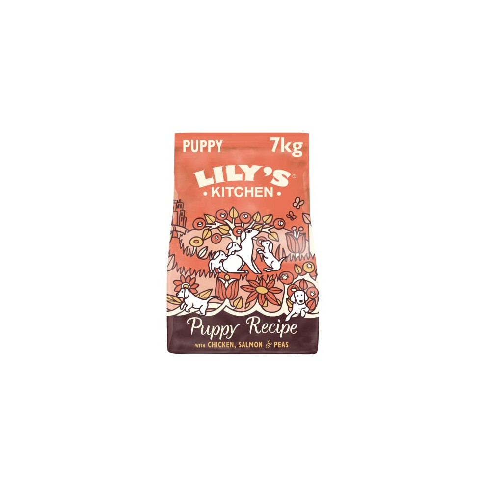 Lily's Kitchen Natural Puppy Dry Food - Free Chicken & With Peas, 7Kg (Dpdc70) Grain/Salmon