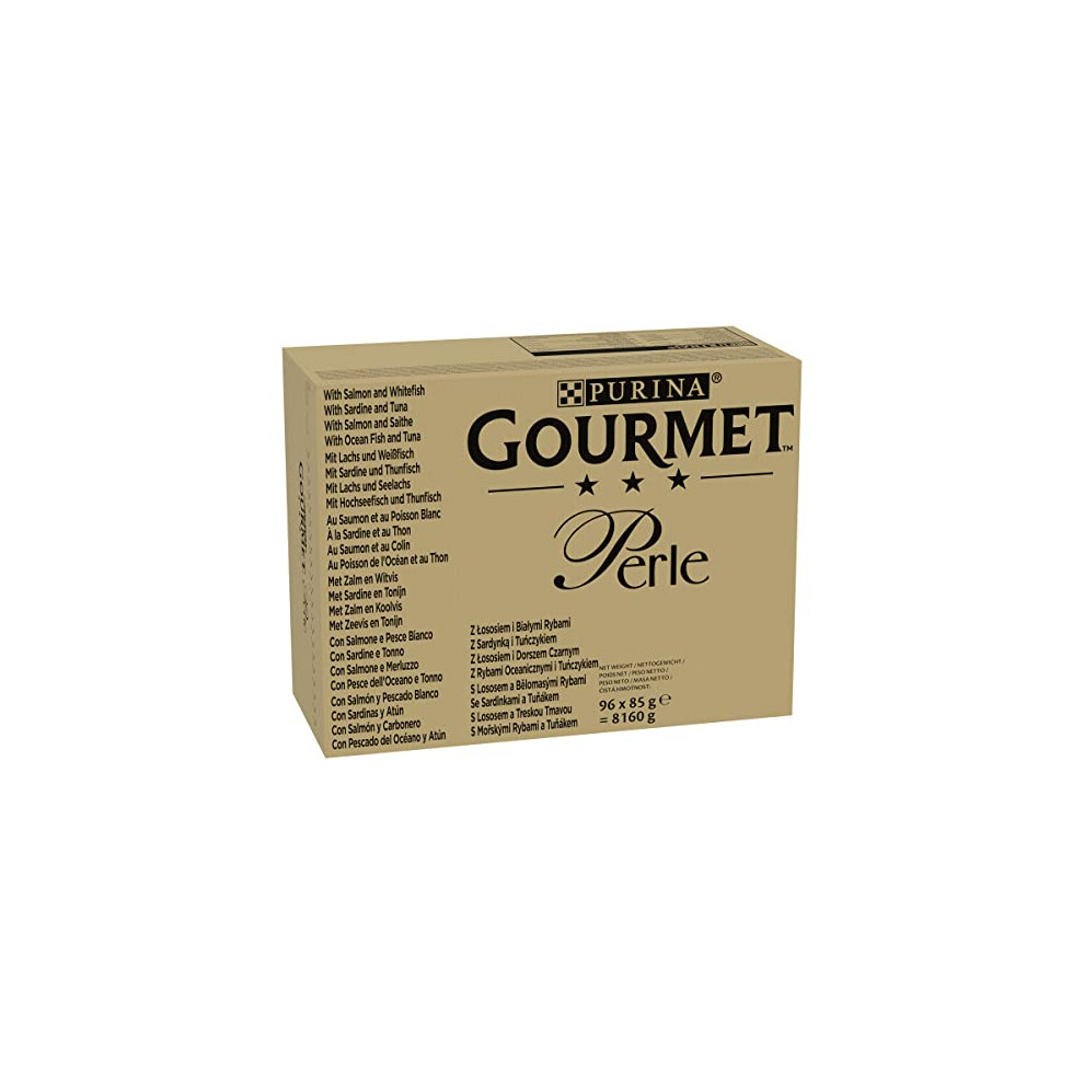 Gourmet Perle Seaside Duo In Gravy Wet Cat Food 96X85g