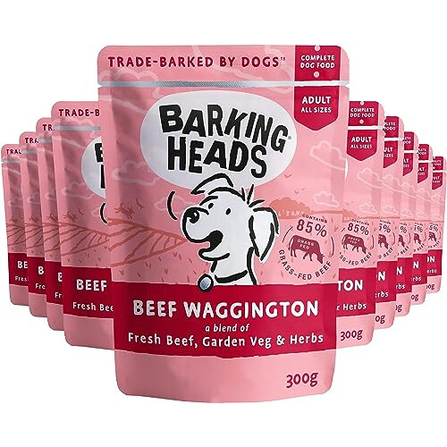 Barking Heads Barking Heads Beef Waggington 300g x 10