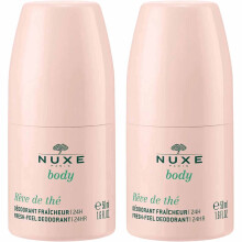 Pack of 2 Nuxe Reve de The 24 Hour Fresh Feel Roll-on Deodorant for Women Long Lasting, Refreshing and Natural Deodorant 50ml