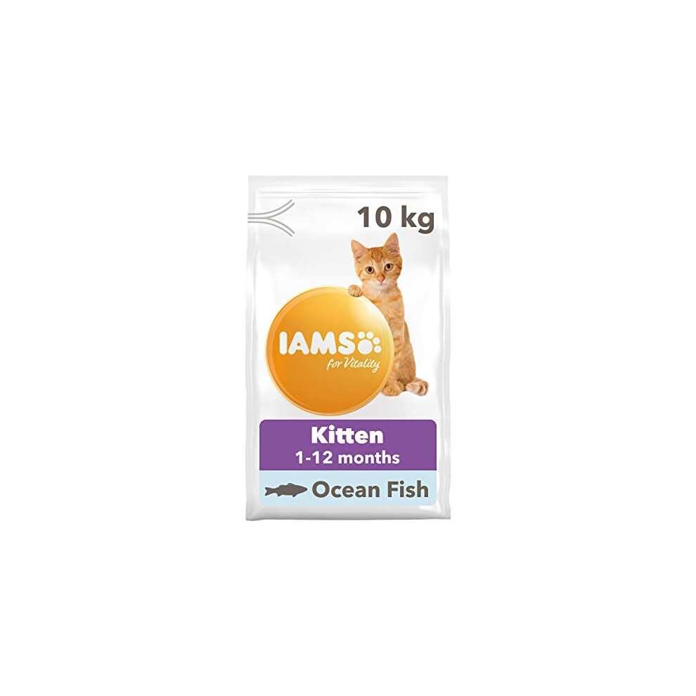 Iams Complete Dry Cat Food For Kittens With Ocean Fish 10 Kg