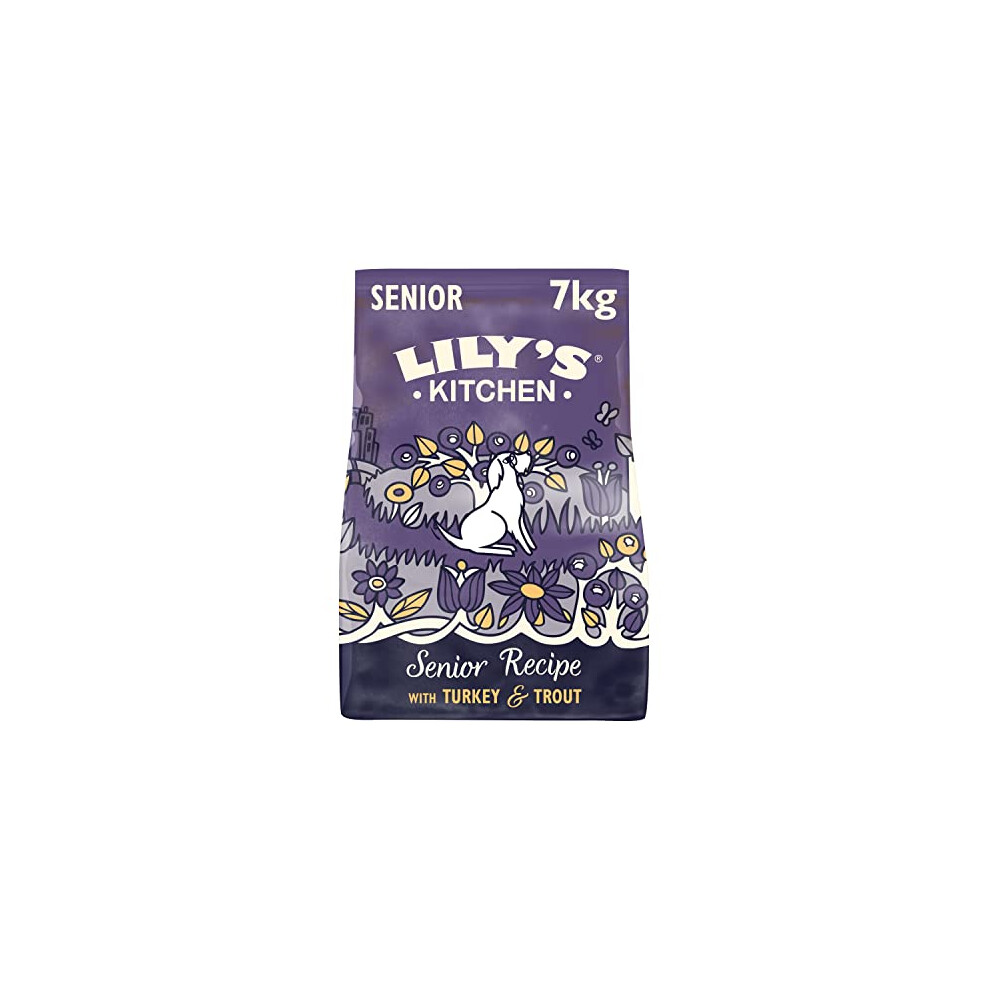 Lily's Kitchen Senior Recipe Turkey & Trout Natural Grain Free Complete Dry Dog Food (7 kg)