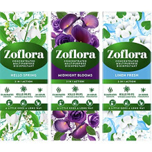 Zoflora 12 X120ml Floral Assortment * Concentrated Antibacterial Disinfectant 4 x Linen Fresh 4 x Country Garden 2 x Bouquet 2 x Lavender Killing