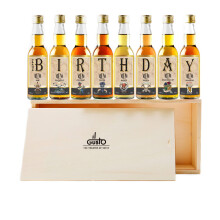 Birthday Rum Tasting Set - Miniature Rum Selection Gift Set Perfect For Any Rum Lover - 40ml Glass Bottles - Made By IL GUSTO (Pack of 8)