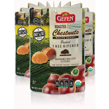 Gefen Whole Chestnuts, Roasted & Peeled | Ready-to-Eat 150g (12 Pack)