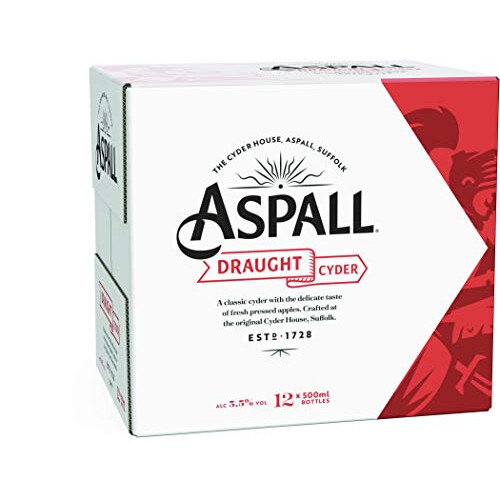Aspall Suffolk Draught Cyder 12 x 500 ml (bottles)