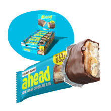ahead | Keto Chocolate Bars ? 18 x 35g ? Coconut Almond ? Low Carb Sugar Free ? 100% Natural with MCT-Fats ? Keto Snacks & Healthy Snacks