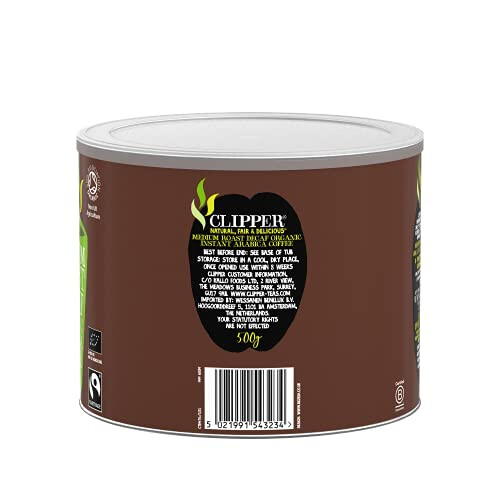 Clipper Clipper Fairtrade Organic Decaffeinated Coffee Tin 500g A06746 2