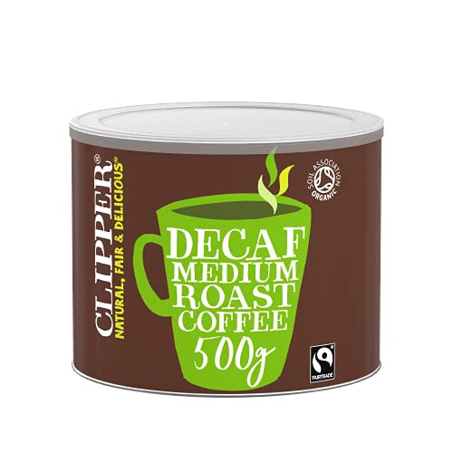 Clipper Clipper Fairtrade Organic Decaffeinated Coffee Tin 500g A06746