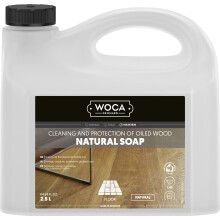 WOCA Natural Soap Floor Cleaner 511125US - Plant-based, oil-finished wood safe, nourishes, no ammonia or bleach, ideal for floors & furniture